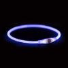 Lichtgevende Halsband Usb Flash Light Oplaadbaar Tpu Blauw 40X0,8 Cm