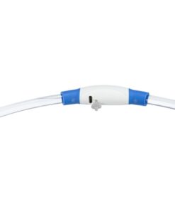 Lichtgevende Halsband Usb Flash Light Oplaadbaar Tpu Blauw 65X0,8 Cm