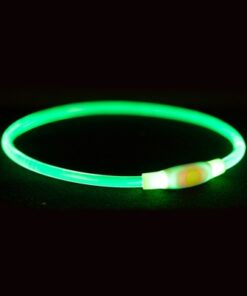 Lichtgevende Halsband Usb Flash Light Oplaadbaar Tpu Multi 65X0,8 Cm