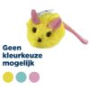 Pluche Muis Met Glitterstaart 14,5X6X6 Cm