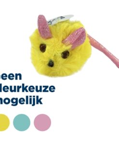 Pluche Muis Met Glitterstaart 14,5X6X6 Cm