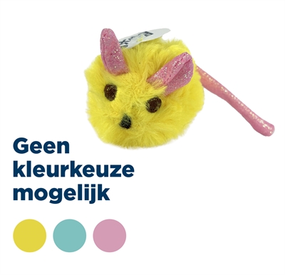 Pluche Muis Met Glitterstaart 14,5X6X6 Cm
