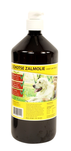 Diertotaal Zalmolie Naturel Met Pompje 1 Ltr