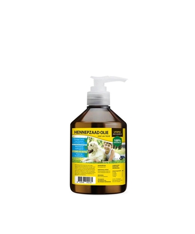 Diertotaal Hennepzaadolie Met Pompje 500 Ml