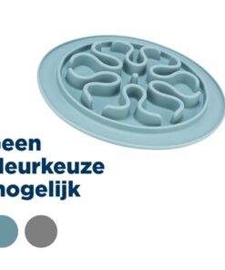 Voermat Slow Feed Silicone Assorti 24X24 Cm