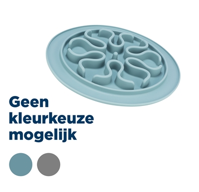Voermat Slow Feed Silicone Assorti 24X24 Cm