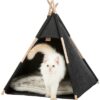 Kattenmand Tipi Vilt Antraciet 55X55X65 Cm