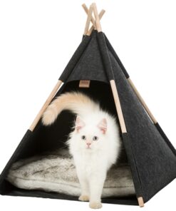 Kattenmand Tipi Vilt Antraciet 55X55X65 Cm