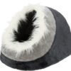 Kattenmand Iglo Minou Donkergrijs / Lichtgrijs 35X26X41 Cm