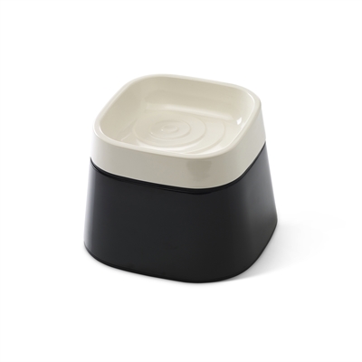 Ergo Cube Drinkbak Creme / Zwart 22X22X16 Cm