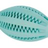 Denta Fun Rugby Bal Rubber Muntsmaak 11Cm 3St