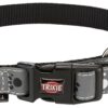 Halsband Hond Silver Reflect Zwart / Zilvergrijs 30-45X1,5 Cm