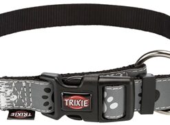 Halsband Hond Silver Reflect Zwart / Zilvergrijs 35-55X2 Cm