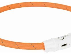 Lichtgevende Halsband Hond Flash Usb Tpu / Nylon Oranje 45X0,7 Cm
