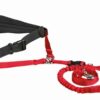Hondenriem Met Buikriem Neopreen Gevoerd Rood 70-120X1,2 Cm / 110-150X2 Cm