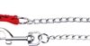 Hondenriem Ketting Met Nylon Handvat Rood 100X0,4 Cm