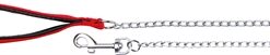 Hondenriem Ketting Met Nylon Handvat Rood 100X0,4 Cm