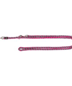 Hondenriem Cavo Verstelbaar Fuchsia / Grijs 200X1,2 Cm