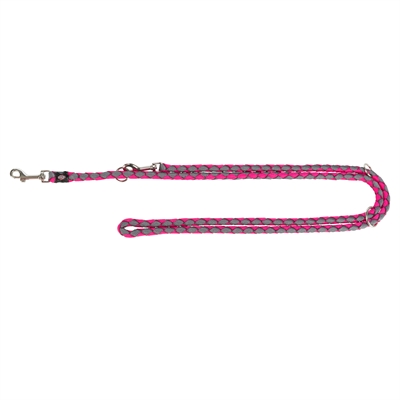 Hondenriem Cavo Verstelbaar Fuchsia / Grijs 200X1,2 Cm