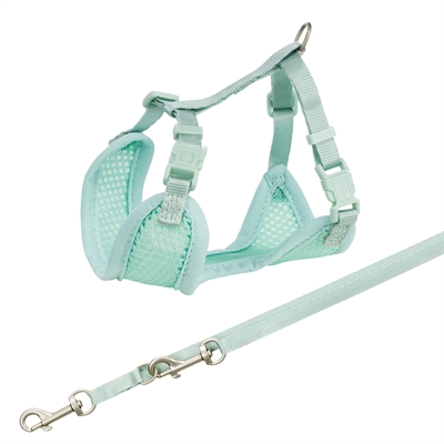 Junior Puppytuig Soft Met Riem Mintgroen 26-34X1 Cm / 2 Mtr