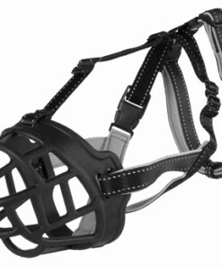 Muilkorf Muzzle Flex Silicone Zwart Xl 37X39 Cm