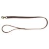 Hondenriem Rustic Vetleer Donkerbruin 100X2,5 Cm