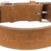 Halsband Hond Rustic Vetleer Heartbeat Bruin 47-55X4 Cm