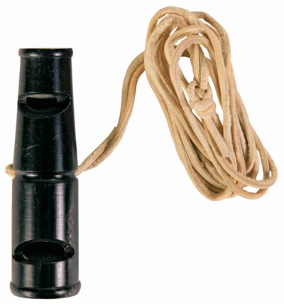 Dubbeltoonfluitje Buffelhoorn 6 Cm