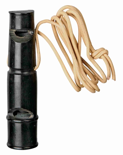 Dubbeltoonfluitje Buffelhoorn 9 Cm