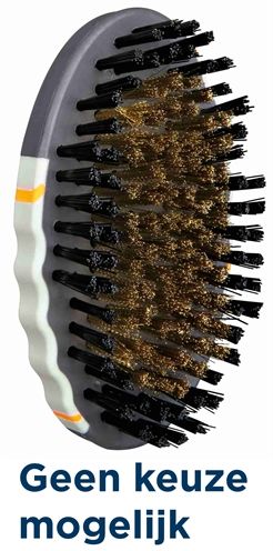 Verzorgingsborstel Kunststof / Nylon & Messingpinnen 12X7 Cm 3 St