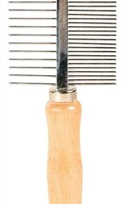 Kam 2-Zijdig Middel / Grof Hout / Metalen Tanden 17 Cm 3 St