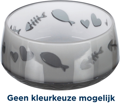 Voerbak / Waterbak Vis / Hart Kunststof / Rubberring Assorti 12 Cm 300 Ml 4 St