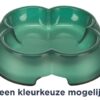 Voerbak / Waterbak Transparant Kunststof / Rubberring Assorti 12 Cm 250 Ml 4 St