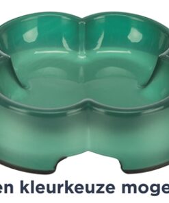 Voerbak / Waterbak Transparant Kunststof / Rubberring Assorti 12 Cm 250 Ml 4 St