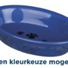 Voerbak / Waterbak Ovaal Poot- / Vismotief Keramiek Assorti 15X10 Cm 200 Ml 4 St