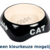Voerbak / Waterbak Cat Visgraat Keramiek Assorti 13 Cm 200 Ml 4 St