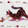 Placemat Stripkat 44X28 Cm 6 St