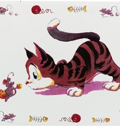 Placemat Stripkat 44X28 Cm 6 St