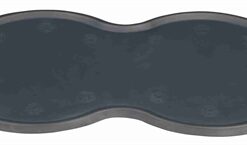 Placemat Natuurrubber Donkergrijs 45X25 Cm 2 St