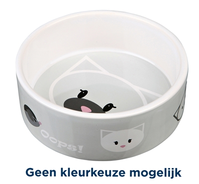 Voerbak / Waterbak Mimi Keramiek Assorti 12 Cm 300 Ml 4 St