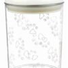 Voorraadpot Kunststof Transparant / Wit 1,5 Ltr 17,5 Cm