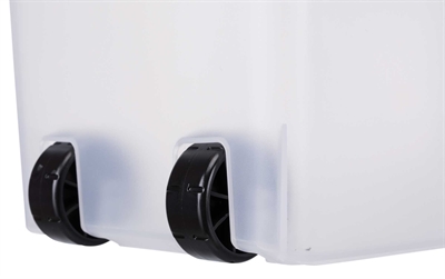 Voerton Luchtdicht Afsluitbaar Kunststof Transparant Wit / Wit 40 Ltr 26,5X44,5X61,5 Cm