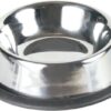 Voerbak / Waterbak Rvs / Rubberring 15 Cm 200 Ml 4 St