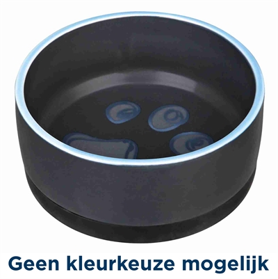 Voerbak Jimmy Keramiek / Rubberrand Assorti 12X12 Cm 400 Ml 4 St