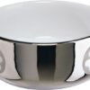 Voerbak / Waterbak Keramiek Zilver / Wit 11 Cm 300 Ml 4 St