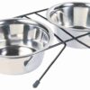 Voer / Waterbak-Set Rvs / Metaal 2X750 Ml 4 St