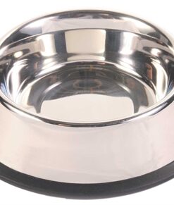 Voerbak Rvs / Rubberring 19X19 Cm 450 Ml 4 St