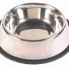 Voerbak Rvs / Rubberring 21X21 Cm 700 Ml 4 St