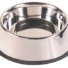 Voerbak Rvs / Rubberring 34X34 Cm 2,8 Ltr 4 St