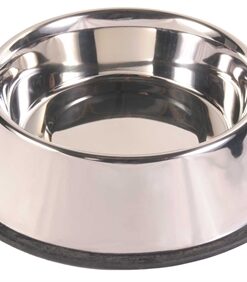 Voerbak Rvs / Rubberring 34X34 Cm 2,8 Ltr 4 St
